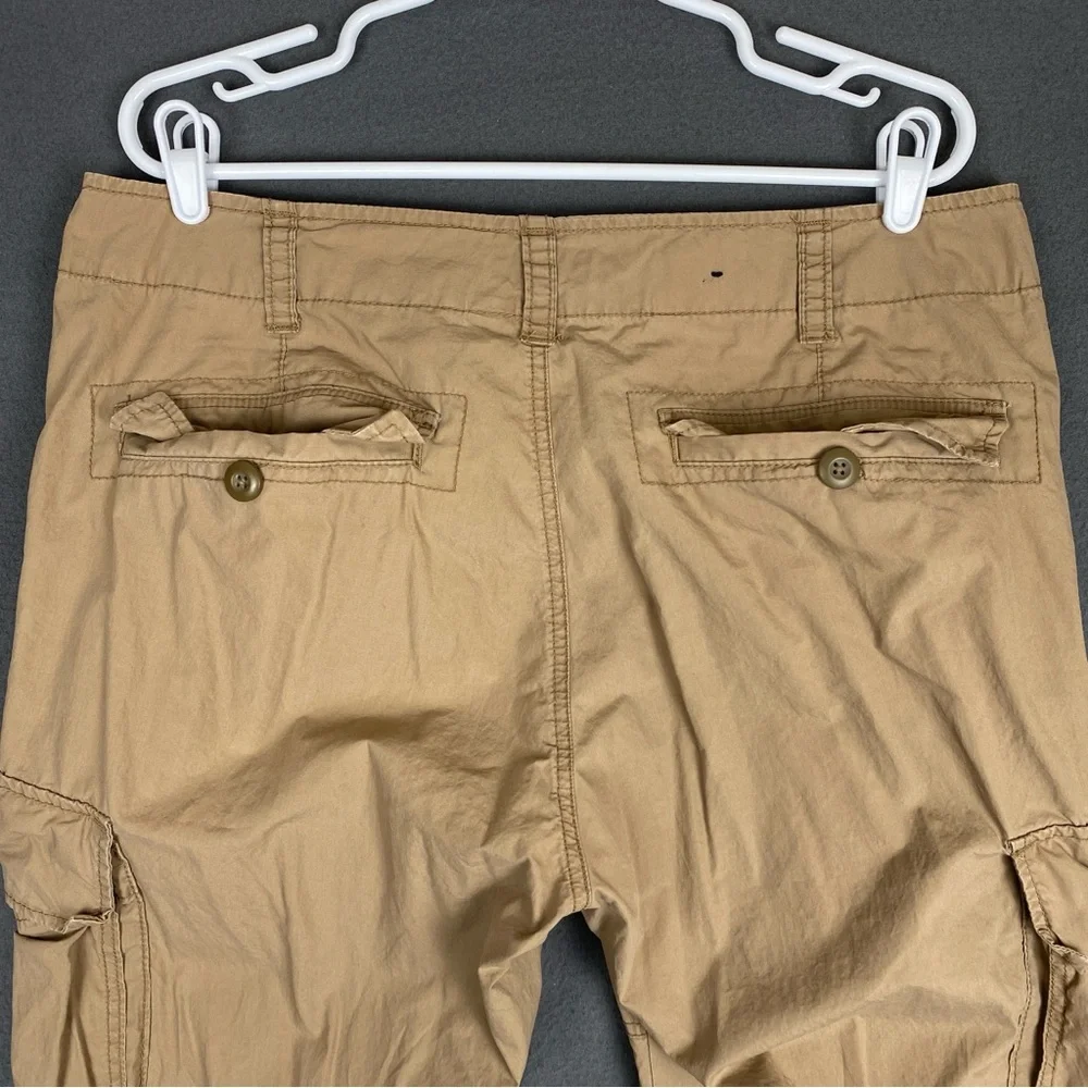 VTG Polo Jeans Ralph Lauren Cargo Pants Men's 36x31 Tan Khaki‎ Military Utility